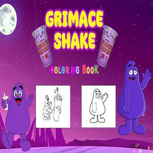 Grimace Shake Coloring Img