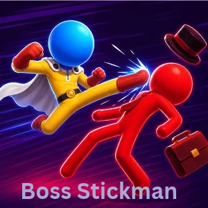 Boss Stickman Fighting Stick It